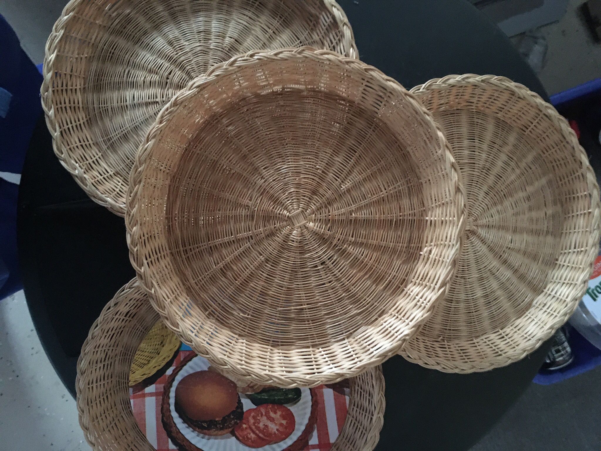 Bamboo Paper Plate Holders, Set Of Four 