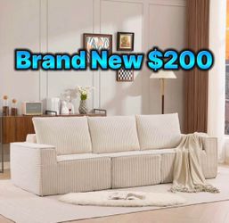 Beige Modular sectional couch 🛋️ brand new sealed in box 📦