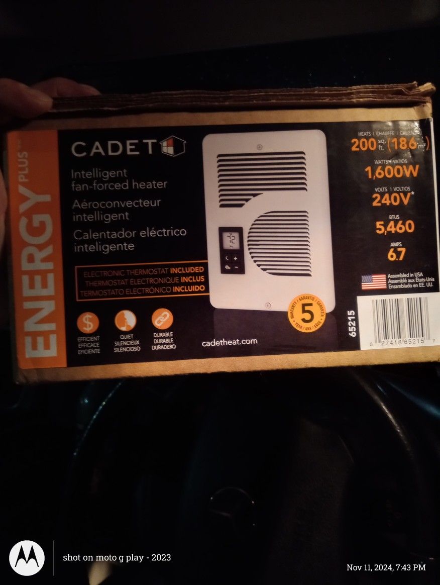 Cadet 1600 Watt By 240volt