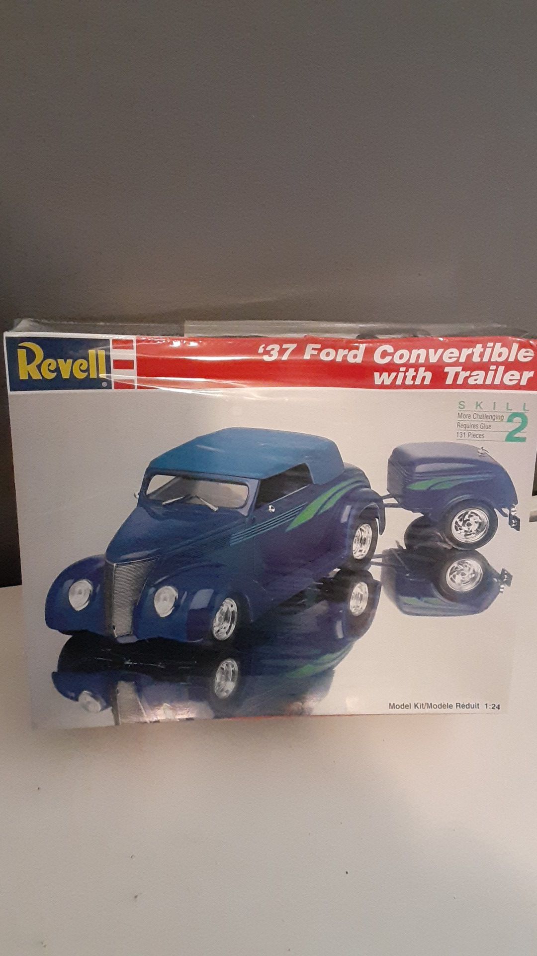 37 ford convertible with trailer/model cars/model kits/37 ford/hot rod/classic cars/revell kits