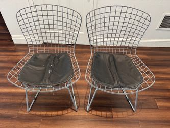 Bertoia Style Side/Dining Chair (Knoll inspired - 2 available)