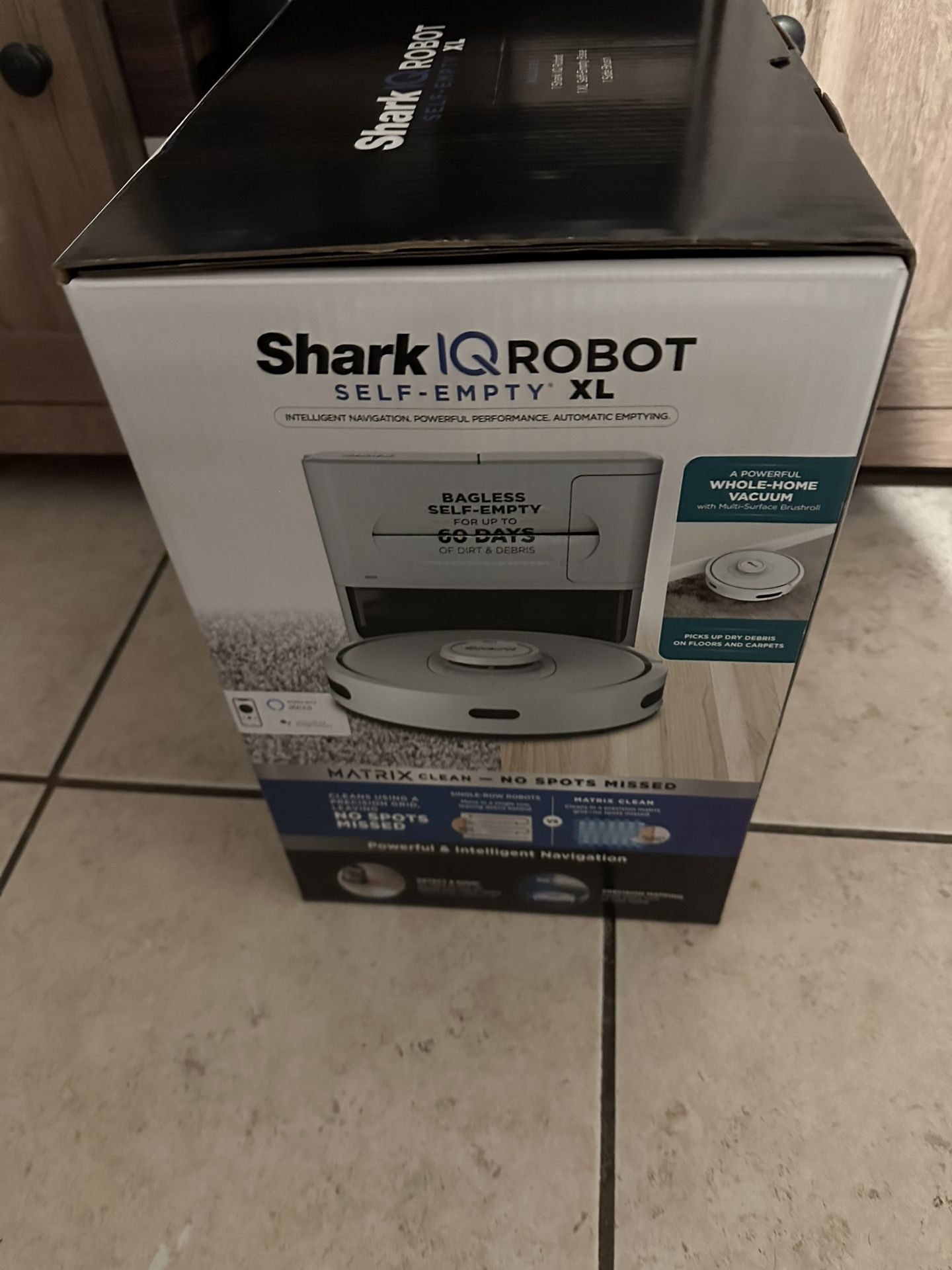 Shark IQ Robot Vacuum, Bagless 60 Day Capacity Base, Multi-Surface Cleaning, Home Mapping, New