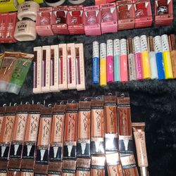 Variety Of Makeup And Loofas