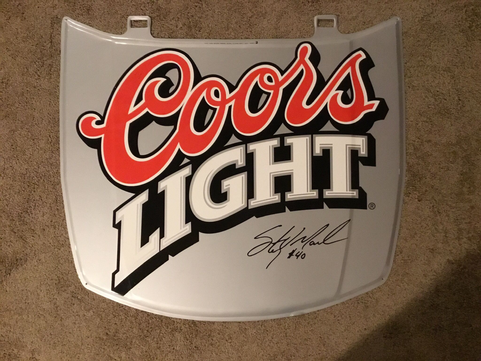 Coors Light Mini Hood Tin Sign
