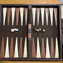 Late 70’s Backgammon Travel Board 19x15