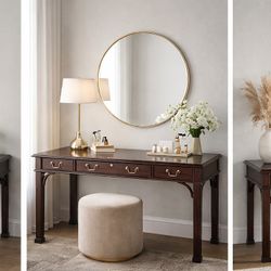 Solid Wood Designer Desk Furniture Piece