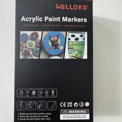 28Colors Acrylic Paint Markers,Drawing Marker Pen for Adult Art,Rock Painting,Ceramic,Wood,Plastic,Calligraphy,Scrapbooking,Brush Lettering,