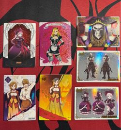 Ainz Ooal Gown Overlord Anime White Box CCG Medialink Cards Lot (7pcs)