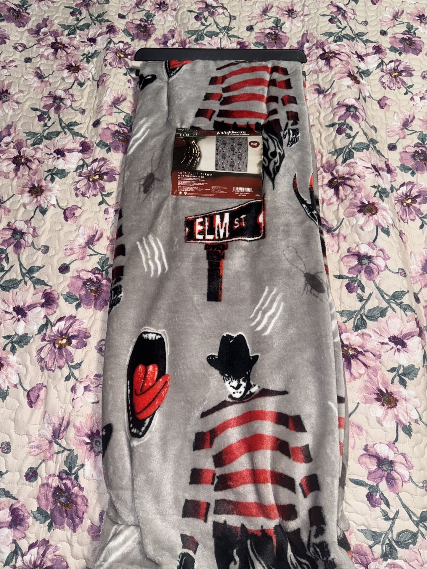 Freddy Krueger throw blanket