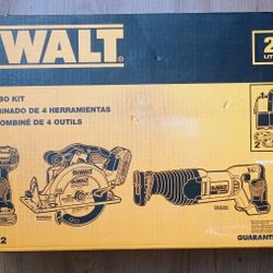 DeWalt 20V MAX 4 Tool Kit w/ (2)2AH Batteries, Bag, & Charger(DCK423D2)(NEW)