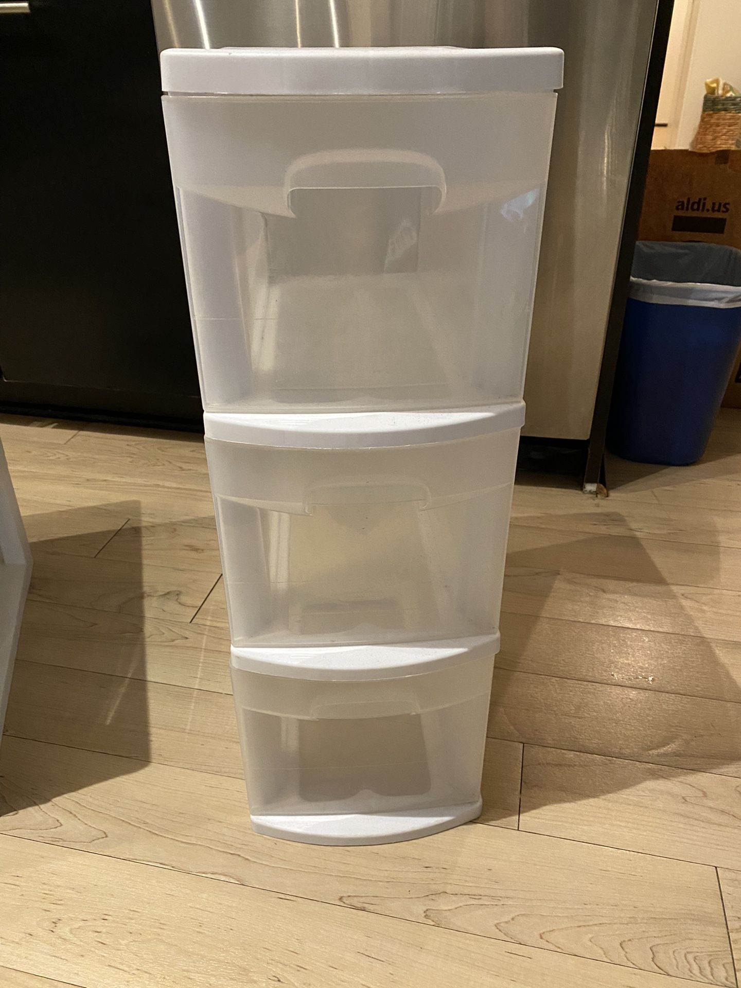 Extra Narrow Storage Drawers (3 Connected)