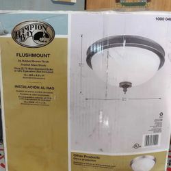 Hampton Bay 13" Flushmount Oil-Rubbed Bronze Finish 1000 048 545