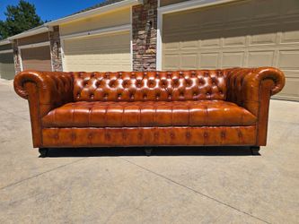 Rising Tide Laramie Chesterfield Leather Sofa