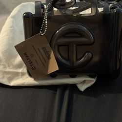 Melissa x Telfar Medium Jelly Shopper - Clear black