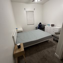 Bed frame night stand desk drawer x6 cama buró escritorio y Gavetero