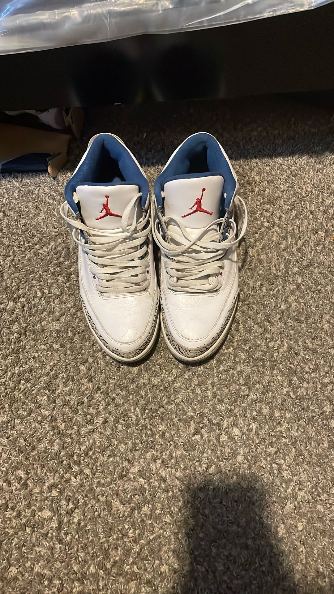 Jordan 3 "true blue" 2011 size 14