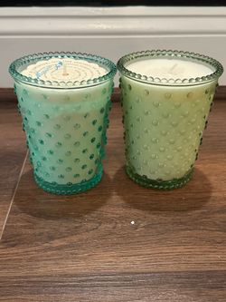 2 Simpatico Hobnob 16oz Candles - Eucalyptus and Marine