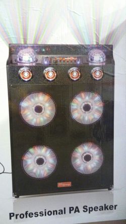 Bluetooth speaker sd card slot usb flash drive fm radio microphone included