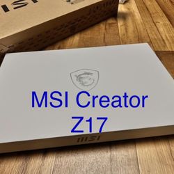 MSI Creator Z17 A12U 17" Touch Laptop Core i9 64GB Ram 2TB SSD NVIDIA GeForce RTX 3080 Ti 16GB gddr6