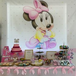 Baby Minnie Mouse Back Drop 