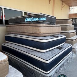 Twin Double Pillowtop Colchon Y Tambor New Single Individual Set