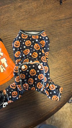 Halloween Pumpkin Dog Pajamas Bundle XXS