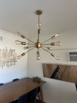 Brass Sputnik Chandelier 12-Light