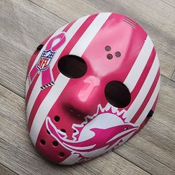 Custom Pink-Breast Cancer Awareness Miami Dolphins Jason Theme Mask 4 She Shed-Home/Office Decor-Auto-Gift/Anniversary & More 