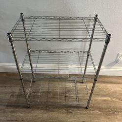 Silver Storage Rack 13 X 23 X 30.5 (UTC Area)