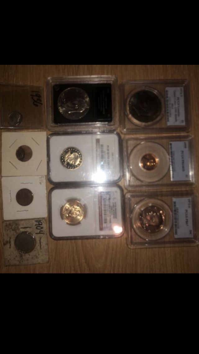 US graded coins mix