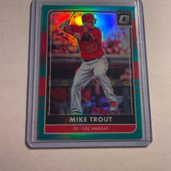 Mike Trout Rare!!! Aqua Optic 30/299!!