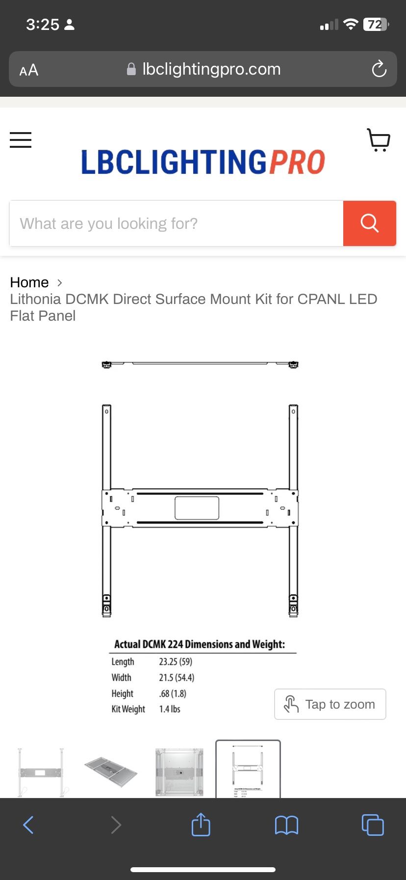 Led Panel Surface Mount Bracket Kits