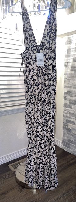 NEW! Free People Ooh La La midi dress in Jet Combo SIZE 2 