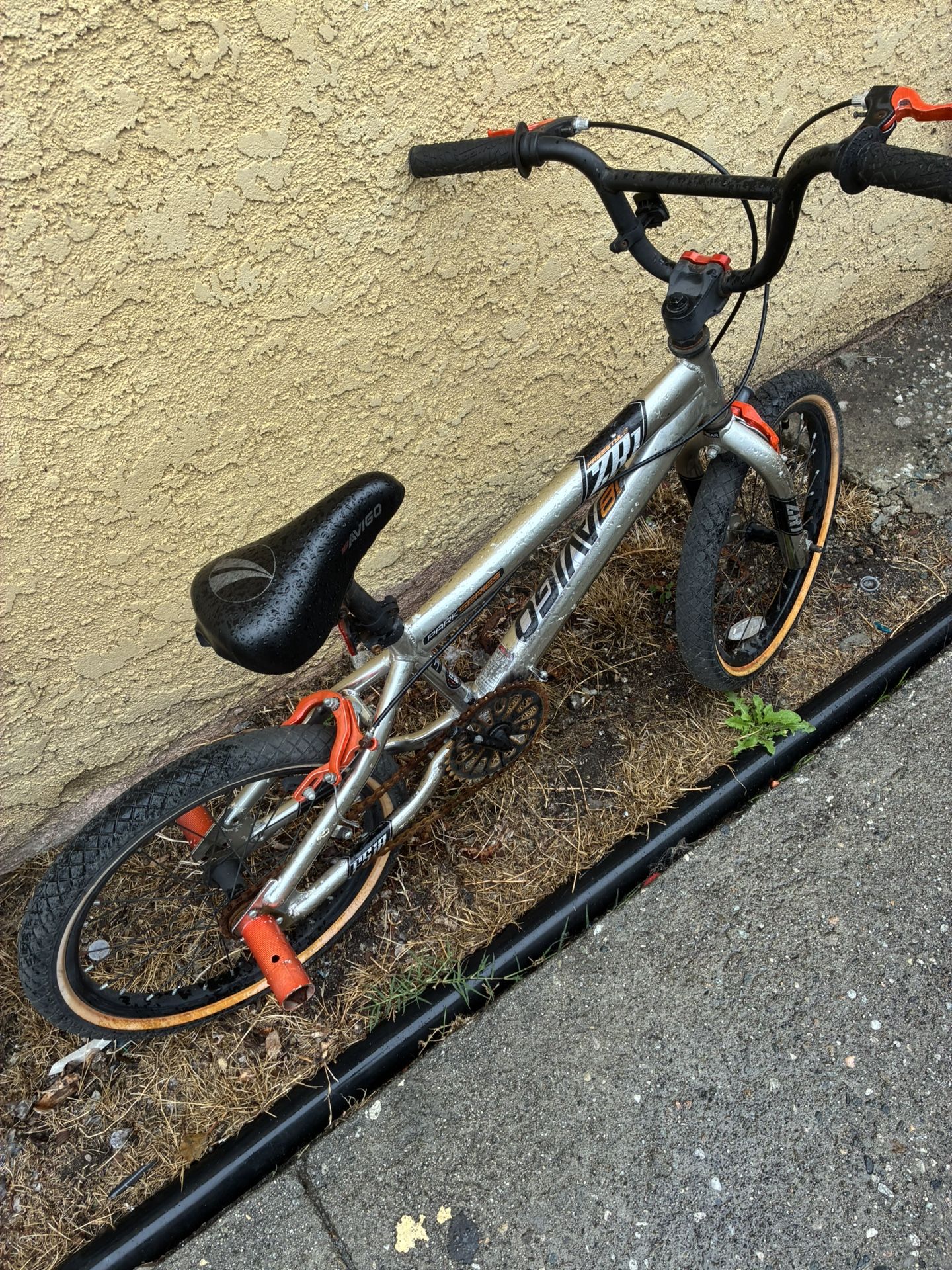 Small Orange Silver Bike.