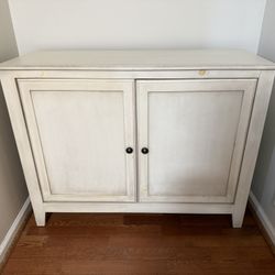 Shabby Chic White Two Door Storage Cabinet / Sideboard