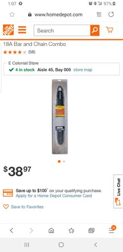 Power Care 18A Bar and Chain Combo