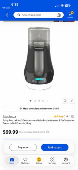 Baby Brezza warmer