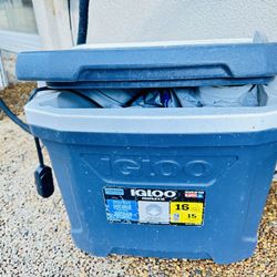 fishing box container Igloo MaxCold Blue/Gray 54 qt Ice Chest