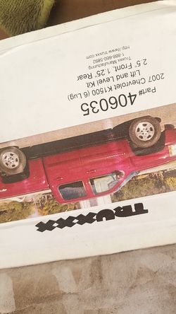 Silverado sierra level kit front and rear