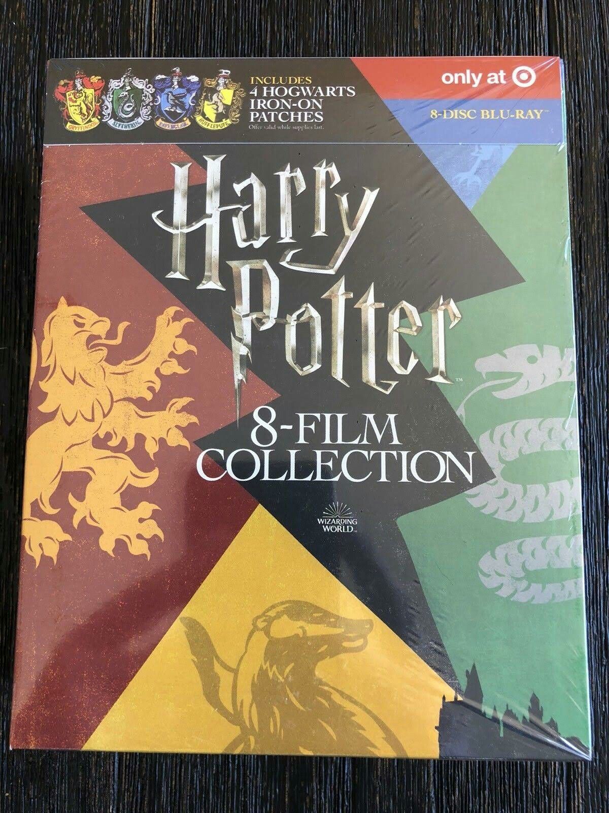 Harry Potter (Blu-ray) Complete 8 Film Collection w/ Exclusive Patches BRAND NEW SEALED
