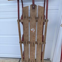 Wooden Snow Sled