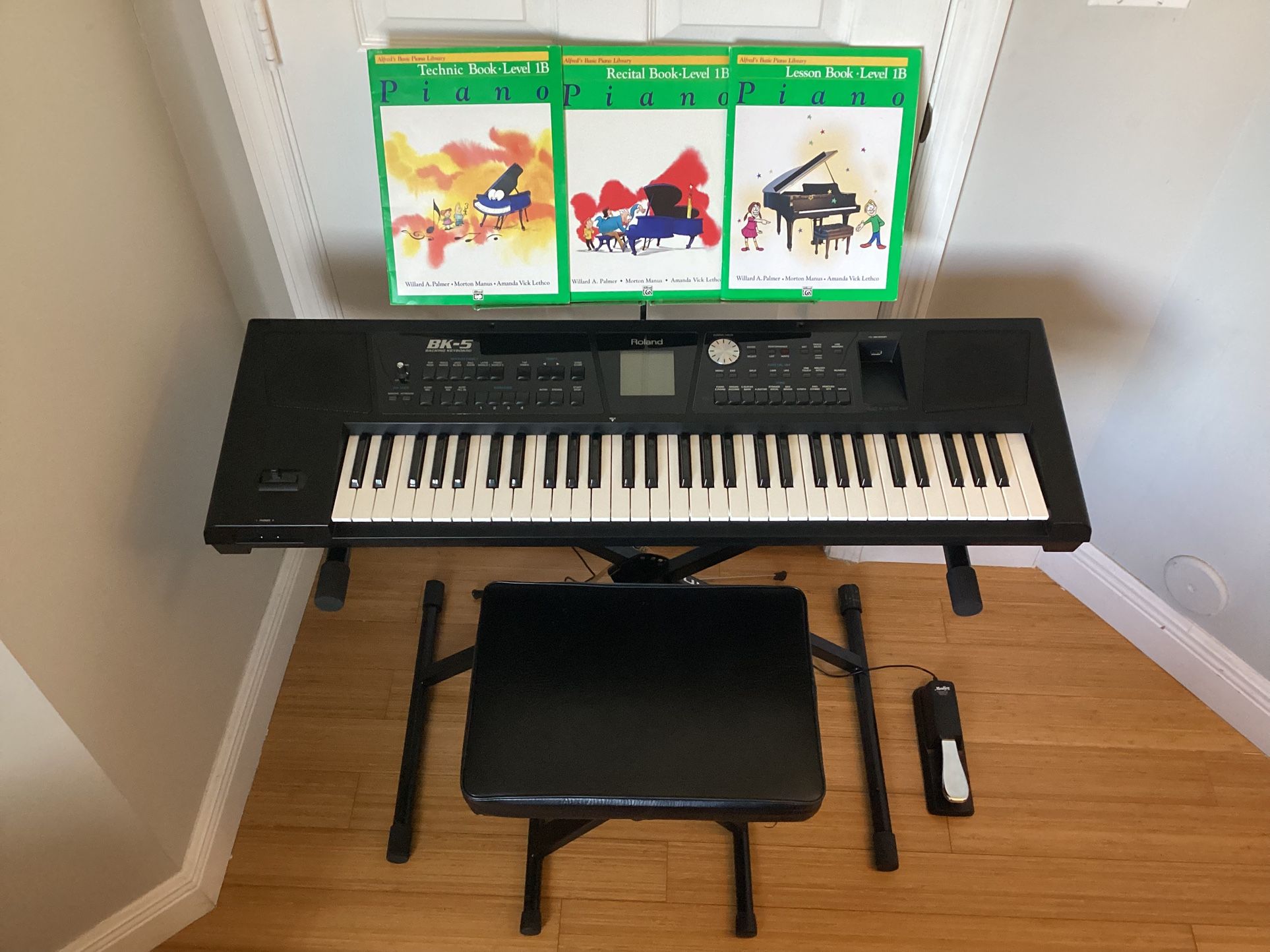 Roland BK-5 Professional Keyboard Bundle With Stand, Bench, & Pedal