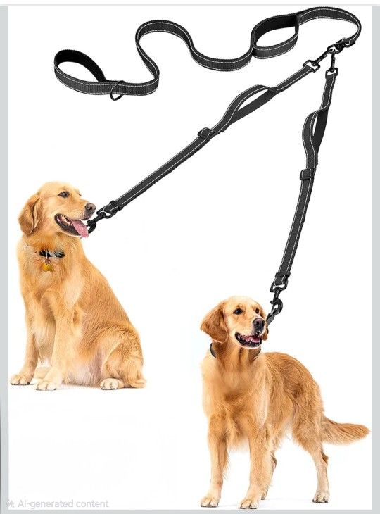 Double Dog Leash, Tangle Proof