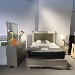 Silver Queen 4PC Bedroom Set
