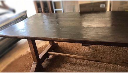 Mahogany conference/dining table seats 8 - 10 $ 6 Slat wood chairs $1,500