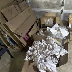 Moving Boxes, Packing Paper, Bubble Wrap