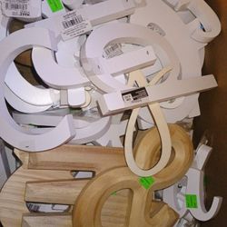 Large And Small Letter 's All Made Of Wood  Everything Is New