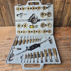 Pittsburgh 45-piece Titanium Nitride-coated Alloy Steel Tap and Die Set