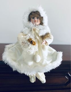 Porcelain Collectible Doll “White Dress”  $20 MAKE AN OFFER