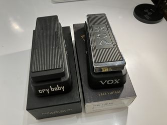 Vox V846 Vintage reissue and Dunlop Clyde McCoy reissue wah pedals